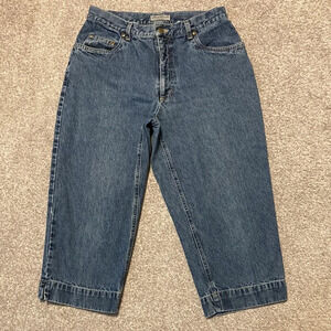 Vintage Eddie Bauer high rise cropped capri mom jeans 10P